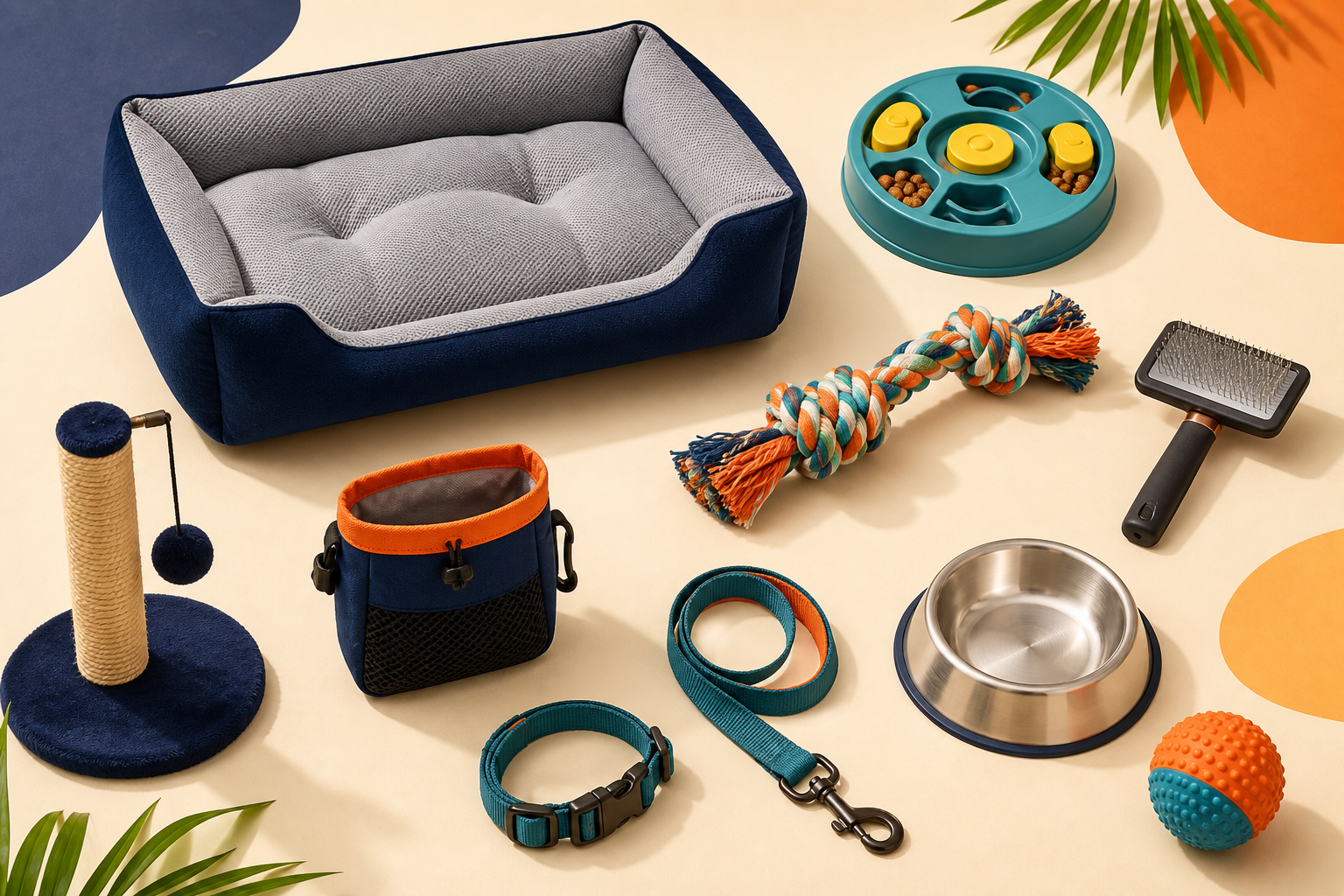Caminha, brinquedos, comedouro, coleira e acessórios para pets
